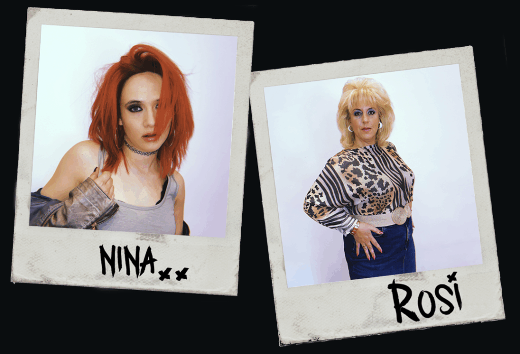 Polaroirdbilder von Nina und Rosie